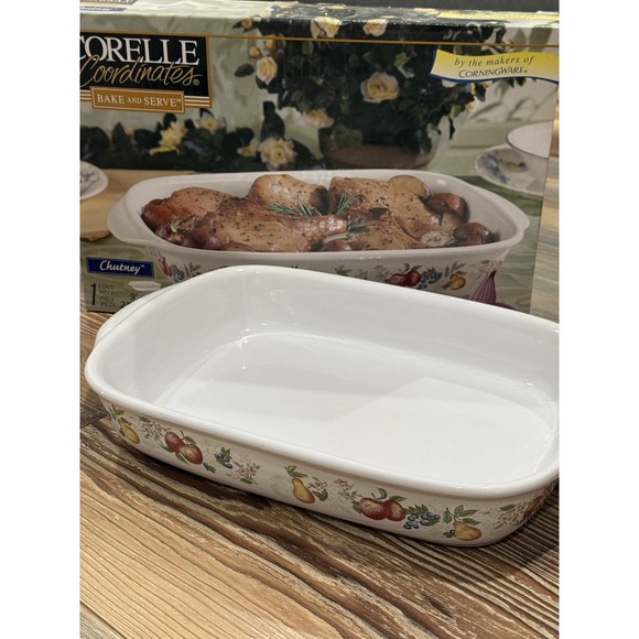 Corelle Coordinates Bake And Serve "Chutney" 9x13 Baking Dish In Box 1047009 - Picture 1 of 10